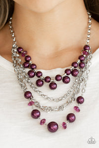 Paparazzi Jewelry Necklace Rockin Rockette - Purple