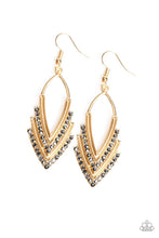 Load image into Gallery viewer, Paparazzi Jewelry Earrings Tour de Force - Gold