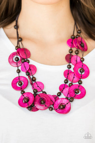 Paparazzi Jewelry Necklace Catalina Coastin - Pink
