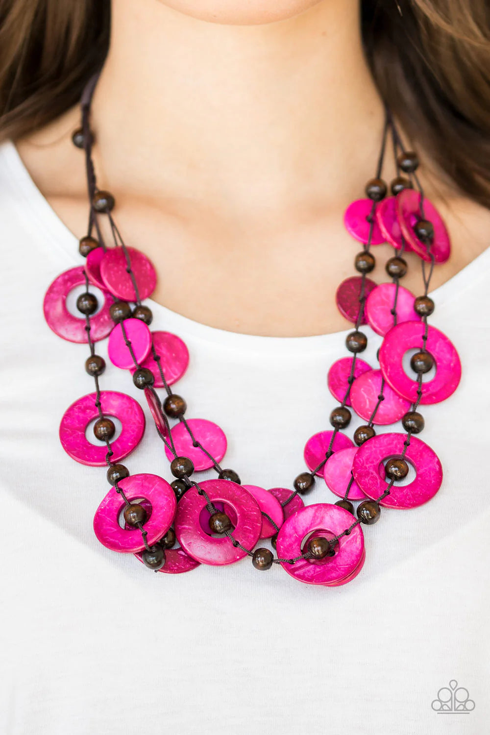 Paparazzi Jewelry Necklace Catalina Coastin - Pink