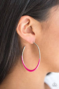 Paparazzi Jewelry Earrings So Seren-DIP-itous - Pink