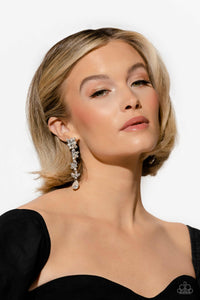 Paparazzi Jewelry Earrings LIGHT at the Opera - White