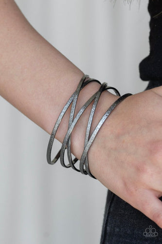 Paparazzi Jewelry Bracelet Karmic Connection - Black