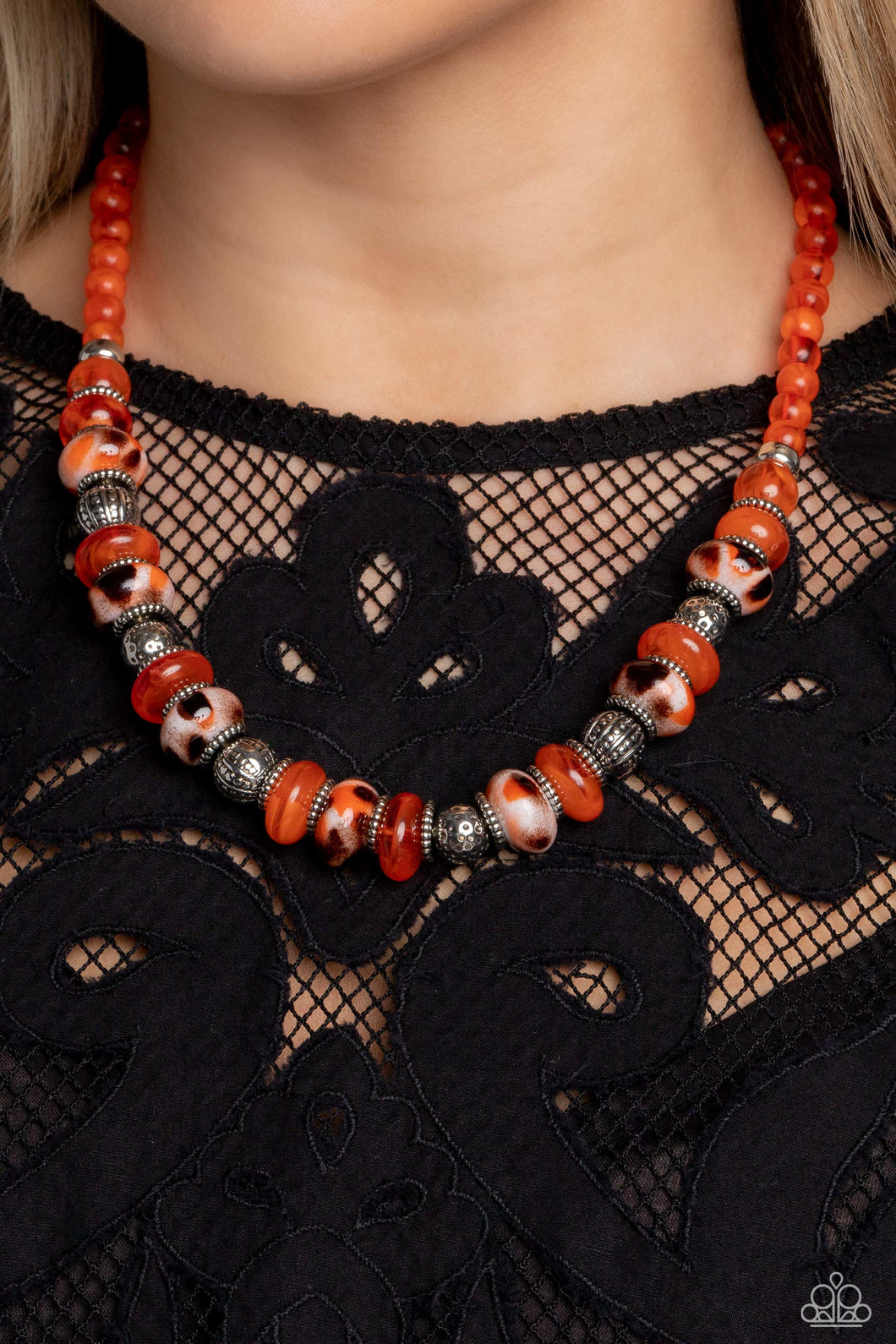 Paparazzi Jewelry Necklace/Bracelet Warped Whimsicality - Orange