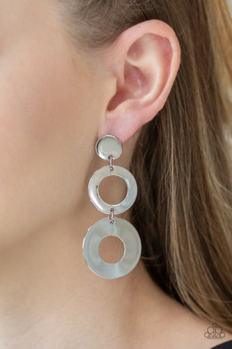 Paparazzi Jewelry Earrings Pop Idol - Silver
