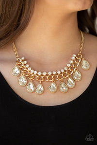 Paparazzi Jewelry Necklace All Toget-HEIR Now - Gold