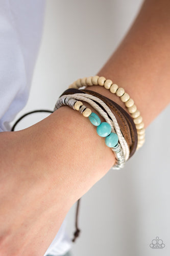 Paparazzi Jewelry Bracelet Wonderfully Wanderer - Blue