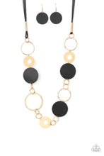 Load image into Gallery viewer, Paparazzi Jewelry Necklace Sooner or LEATHER - Black