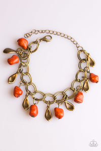 Paparazzi Jewelry Necklace Adventure Is Worthwhile/Walk With Nature - Orange