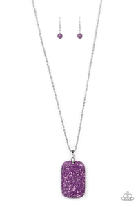 Paparazzi Jewelry Necklace Fundamentally Funky - Purple