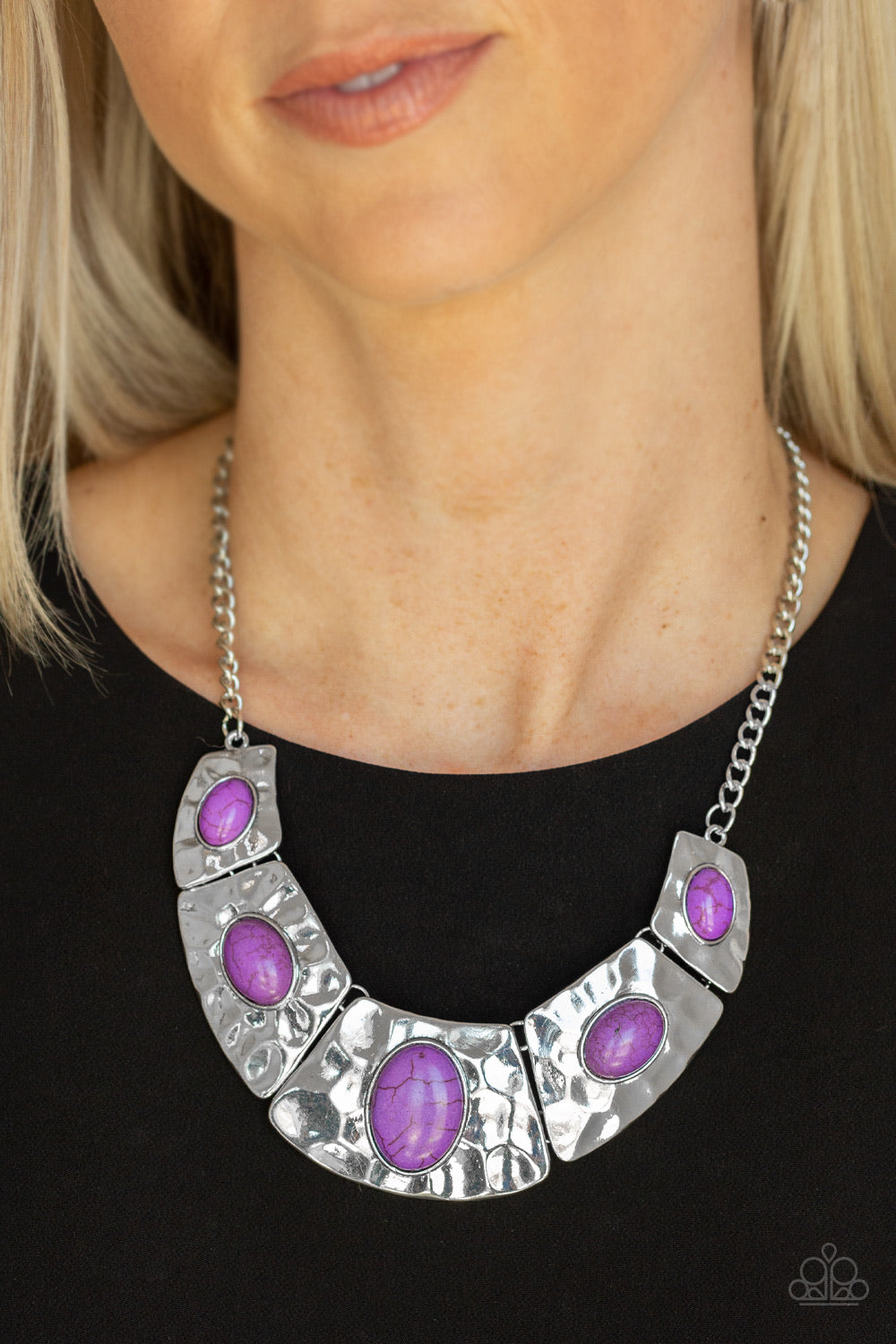 Paparazzi Jewelry Necklace RULER In Favor - Purple