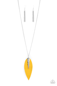 Paparazzi Jewelry Necklace Quill Quest - Yellow