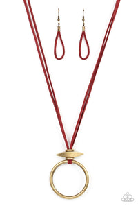 Paparazzi Jewelry Exclusive Necklace Noticeably Nomad - Red