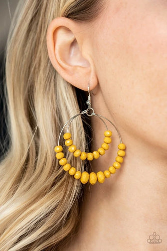 Paparazzi Jewelry Earrings Paradise Party - Yellow
