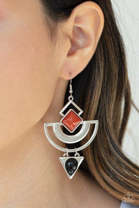 Paparazzi Jewelry Earrings Geo Gypsy - Multi