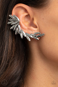 Paparazzi Jewelry Earrings Because ICE Said So - Silver