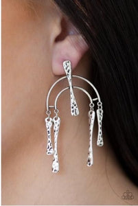 Paparazzi Jewelry Earrings ARTIFACTS Of Life - Silver