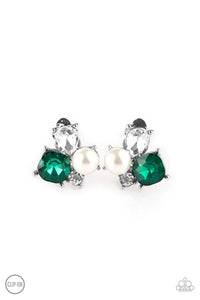 Paparazzi Exclusive Earrings Highly High-Class - Green