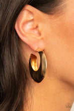 Load image into Gallery viewer, Paparazzi Jewelry Earrings Chic CRESCENTO Gold