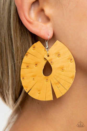Paparazzi Jewelry Earrings Palm Islands - Yellow