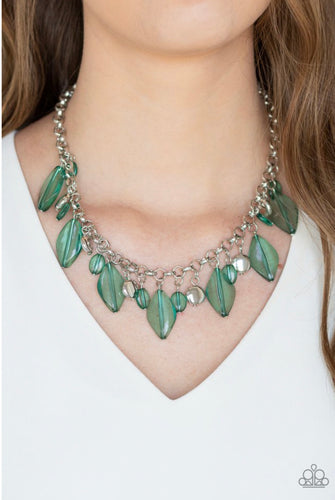 Paparazzi Jewelry Necklace Malibu Ice - Green