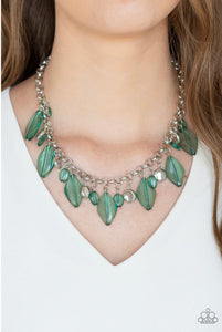 Paparazzi Jewelry Necklace Malibu Ice - Green
