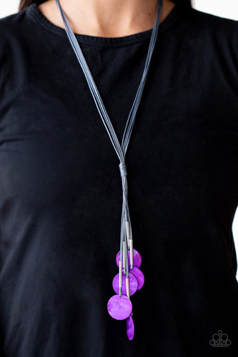 Paparazzi Jewelry Necklace Tidal Tassel Purple