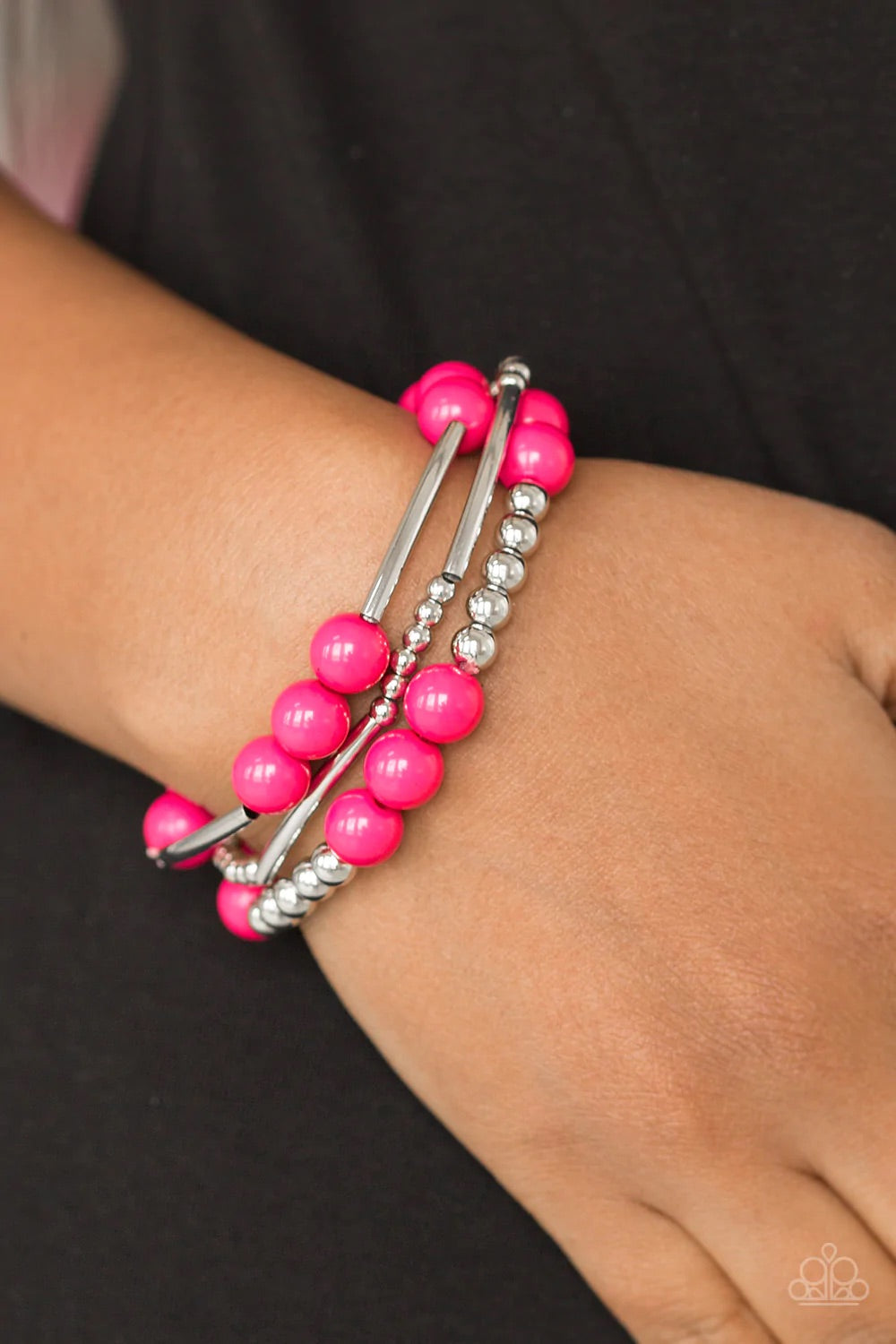 Paparazzi Jewelry Bracelet New Adventures - Pink