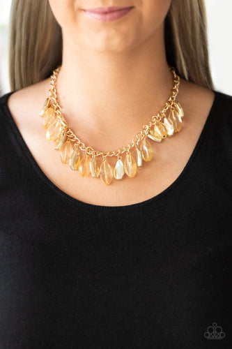 Paparazzi Jewelry Necklace Fringe Fabulous - Gold