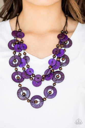 Paparazzi Jewelry Necklace Catalina Coastin - Purple
