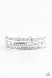 Paparazzi Jewelry Bracelet Unstoppable - White