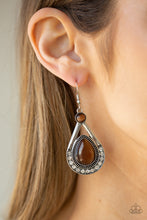 Load image into Gallery viewer, Paparazzi Jewelry Earrings Pro Glow - Brown