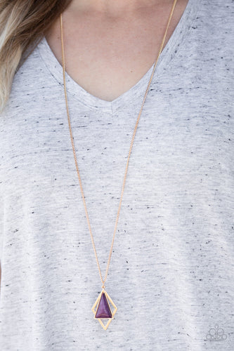 Paparazzi Jewelry Necklace Fiercely Inde-PENDANT - Purple