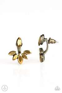 Paparazzi Exclusive Earrings Radical Refinement - Brass