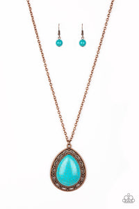 Paparazzi Jewelry Necklace Full Frontier - Copper