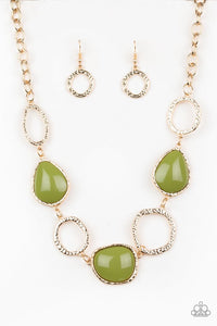 Paparazzi Jewelry Necklace Haute Heirloom - Green