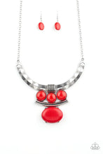 Load image into Gallery viewer, Paparazzi Jewelry Necklace Commander In CHIEFETTE - Red