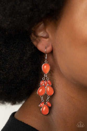 Paparazzi Jewelry Earrings Superstar Social - Orange