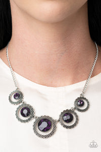 Paparazzi Jewelry Necklace PIXEL Perfect - Purple