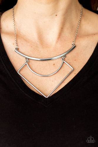 Paparazzi Jewelry Necklace Egyptian Edge - Silver
