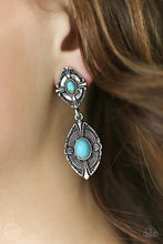 Load image into Gallery viewer, Paparazzi Jewelry Earrings Painted Peaks - Blue