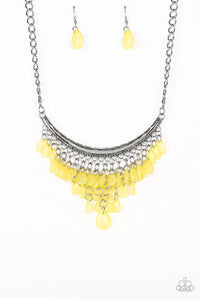 Paparazzi Jewelry Necklace Rio Rainfall - Yellow