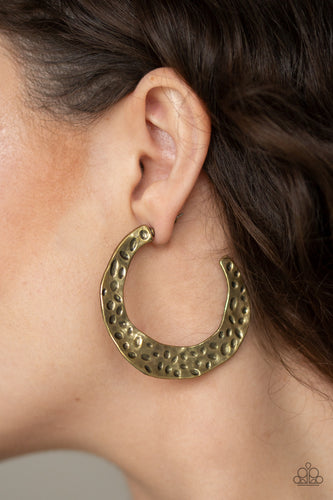 Paparazzi Jewelry Earrings The HOOP Up - Brass