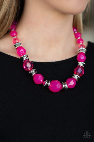 Paparazzi Jewelry Necklace Dine and Dash - Pink