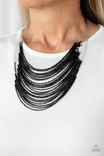 Load image into Gallery viewer, Paparazzi Jewelry Necklace Catwalk Queen - Black