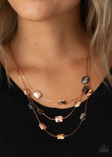 Load image into Gallery viewer, Paparazzi Jewelry Necklace Downtown Reflections - Copper