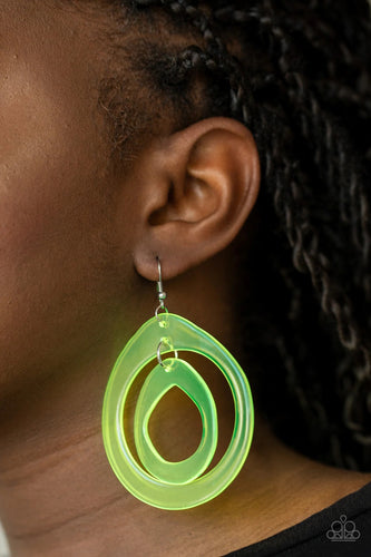Paparazzi Jewelry Earrings Show Your True NEONS - Yellow