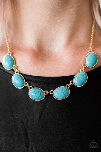 Paparazzi Jewelry Necklace River Song - Gold