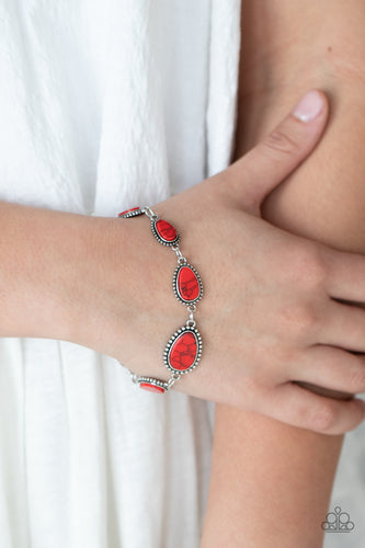 Paparazzi Jewelry Bracelet Elemental Exploration - Red