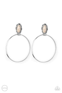 Paparazzi Jewelry Earrings At Long Lasso -White